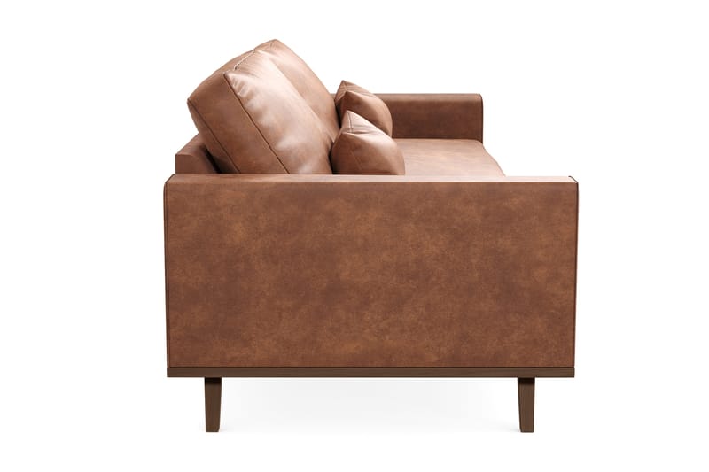 Copenhagen 4-sits Soffa i Konstläder - Brun - Möbler - Vardagsrum - Soffor - 4-sits soffor