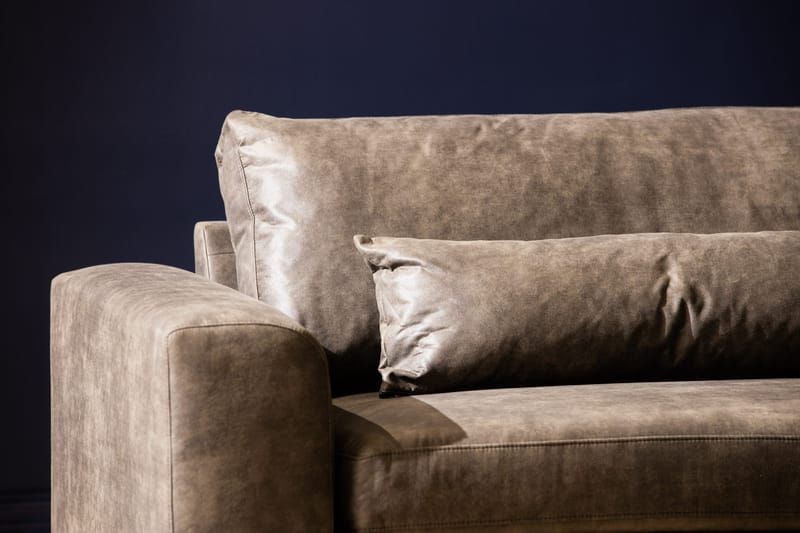 Copenhagen 4-sits Soffa i Konstläder - Mörkgrå - Möbler - Vardagsrum - Soffor - 4-sits soffor