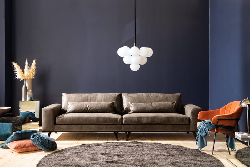 Copenhagen 4-sits Soffa i Konstläder - Mörkgrå - Möbler - Vardagsrum - Soffor - 4-sits soffor