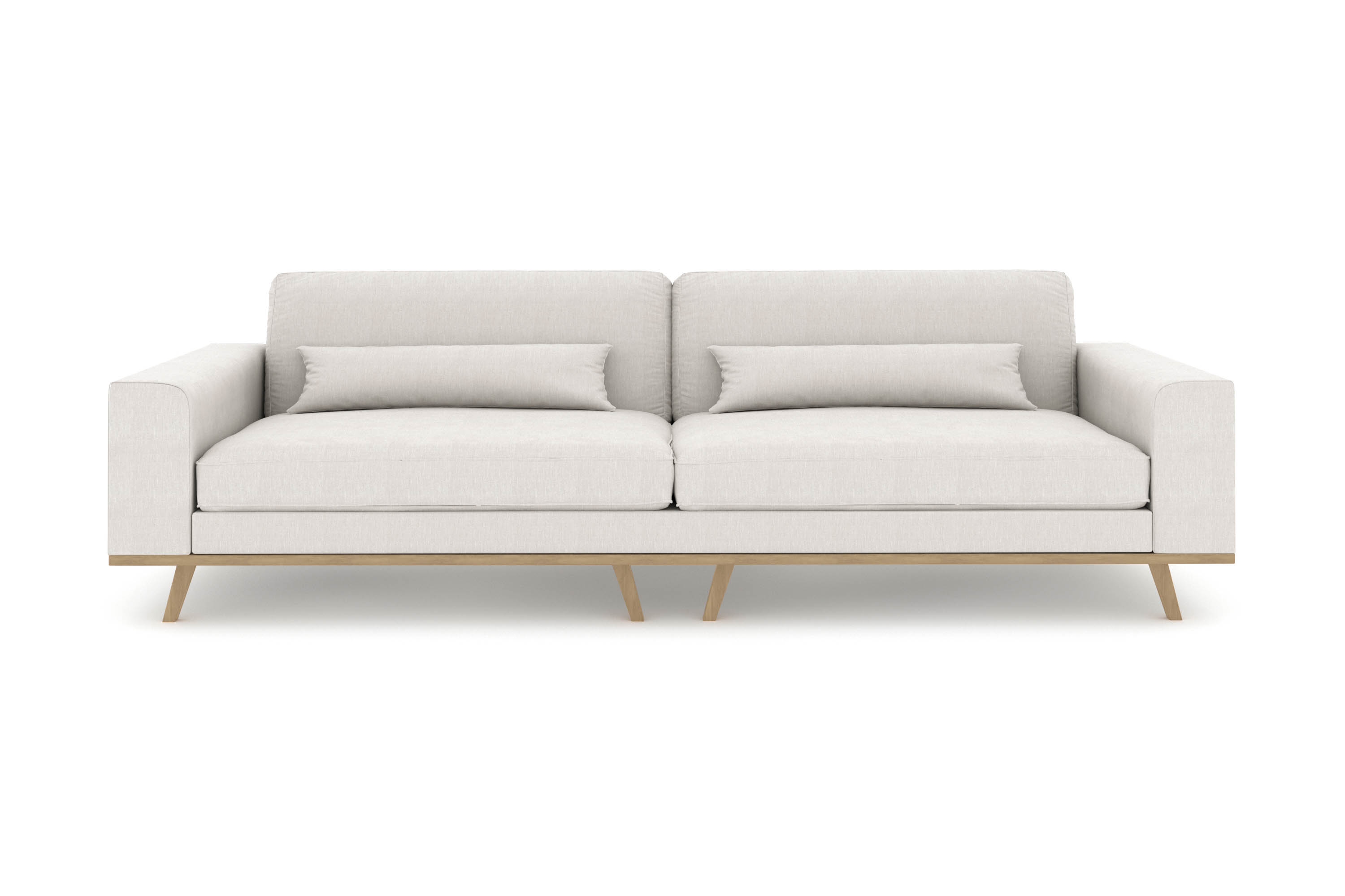 copenhagen 4-sits tygsoffa - ljusgrå