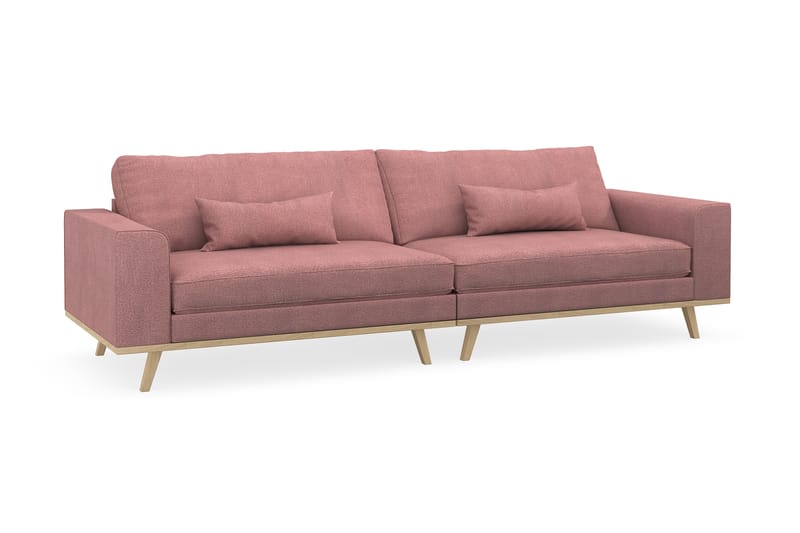 Copenhagen 4-sits Tygsoffa - Rosa - Möbler - Vardagsrum - Soffor - 4-sits soffor