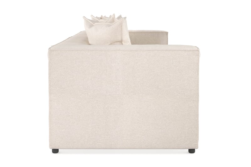 Cubo 4-sits Djup Modulsoffa i Manchester - Beige - Möbler - Vardagsrum - Soffor - 4-sits soffor
