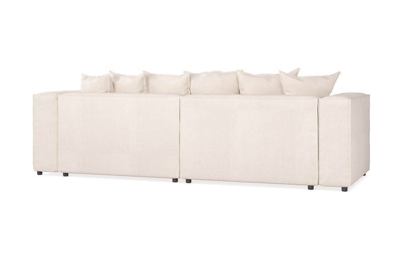 Cubo 4-sits Djup Modulsoffa i Manchester - Beige - Möbler - Vardagsrum - Soffor - 4-sits soffor