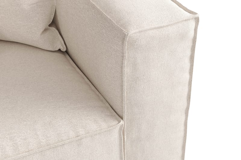Cubo 4-sits Djup Modulsoffa i Manchester - Beige - Möbler - Vardagsrum - Soffor - 4-sits soffor