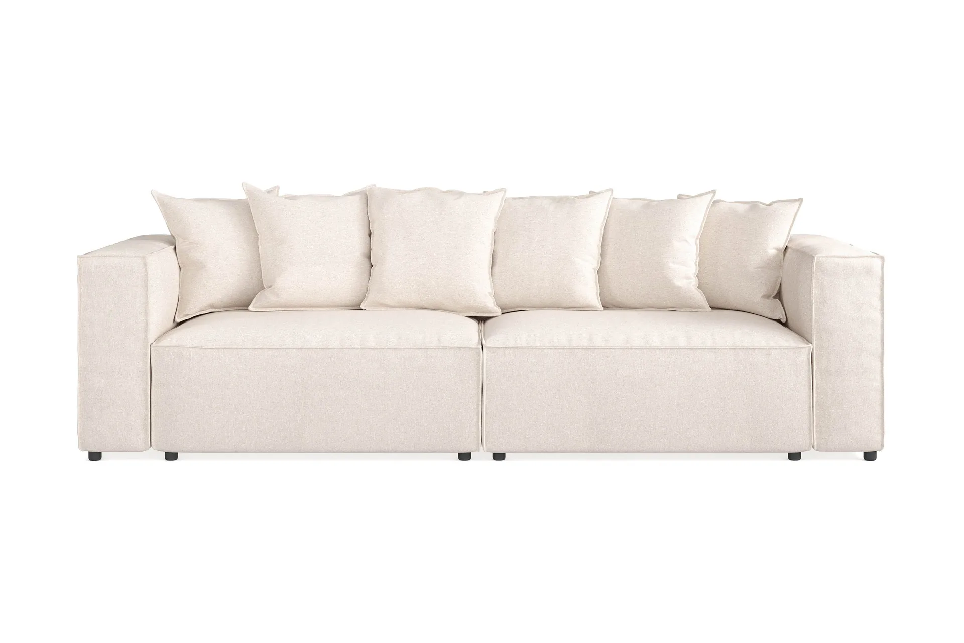 cubo 4-sits djup modulsoffa i tyg - beige