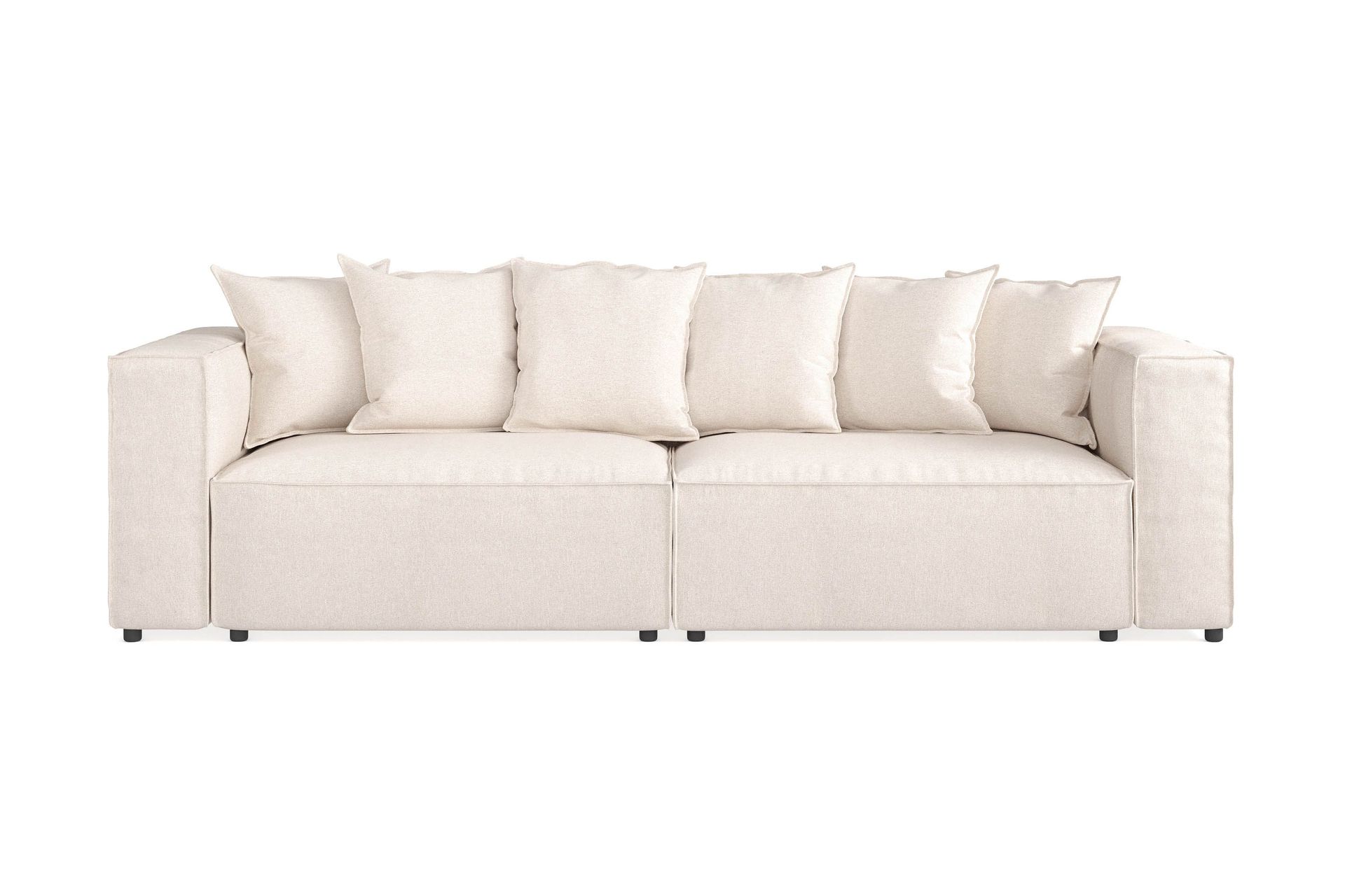 cubo 4-sits djup modulsoffa i tyg - beige