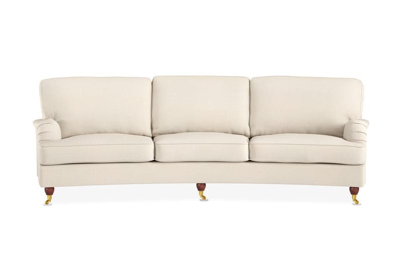 Howard Lyx 4-sits Svängd Tygsoffa - Beige - Möbler - Vardagsrum - Soffor - 4-sits soffor