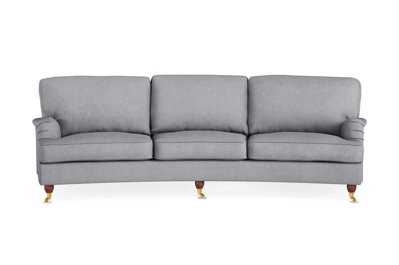 Howard Lyx 4-sits Svängd Tygsoffa - Ljusgrå - Möbler - Vardagsrum - Soffor - 4-sits soffor