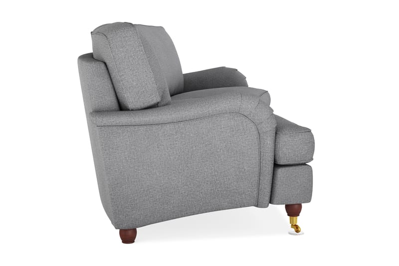 Howard Lyx 4-sits Svängd Tygsoffa - Ljusgrå - Möbler - Vardagsrum - Soffor - 4-sits soffor
