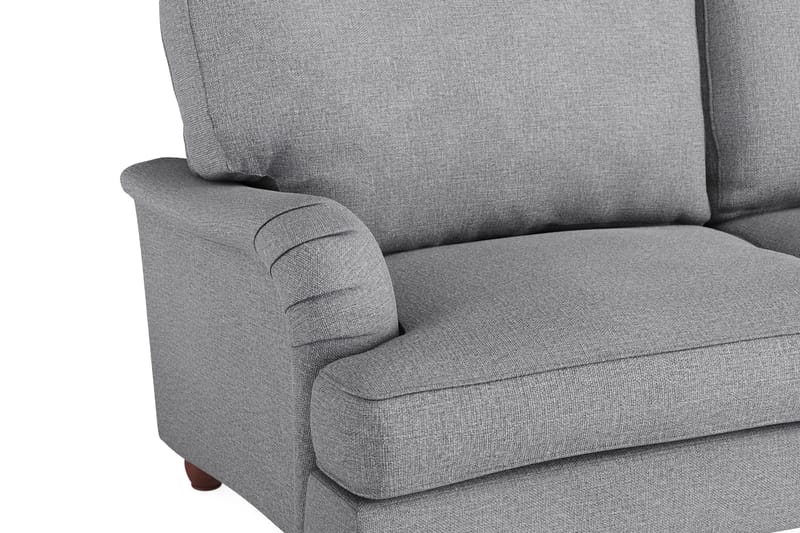 Howard Lyx 4-sits Svängd Tygsoffa - Ljusgrå - Möbler - Vardagsrum - Soffor - 4-sits soffor