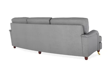 Howard Lyx 4-sits Svängd Tygsoffa - Ljusgrå - Möbler - Vardagsrum - Soffor - 4-sits soffor