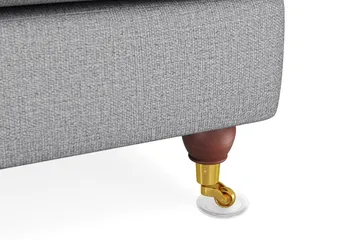 Howard Lyx 4-sits Svängd Tygsoffa - Ljusgrå - Möbler - Vardagsrum - Soffor - 4-sits soffor