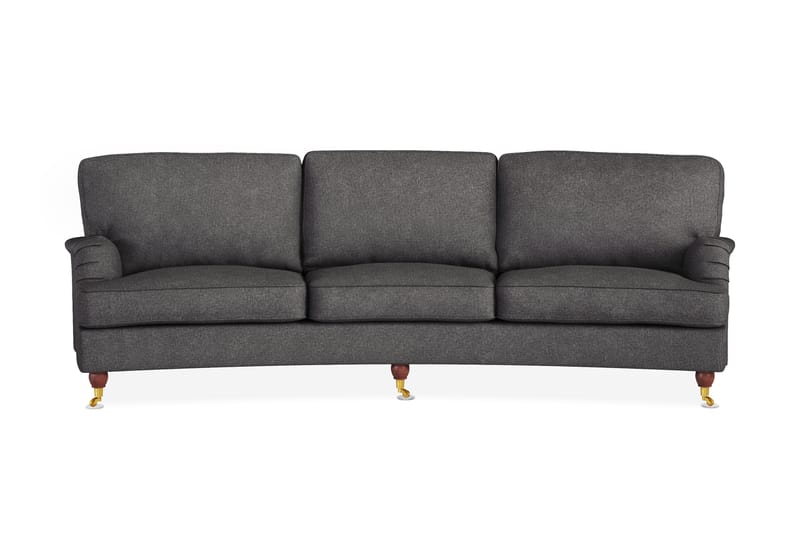 Howard Lyx 4-sits Svängd Tygsoffa - Mörkgrå - Möbler - Vardagsrum - Soffor - 4-sits soffor