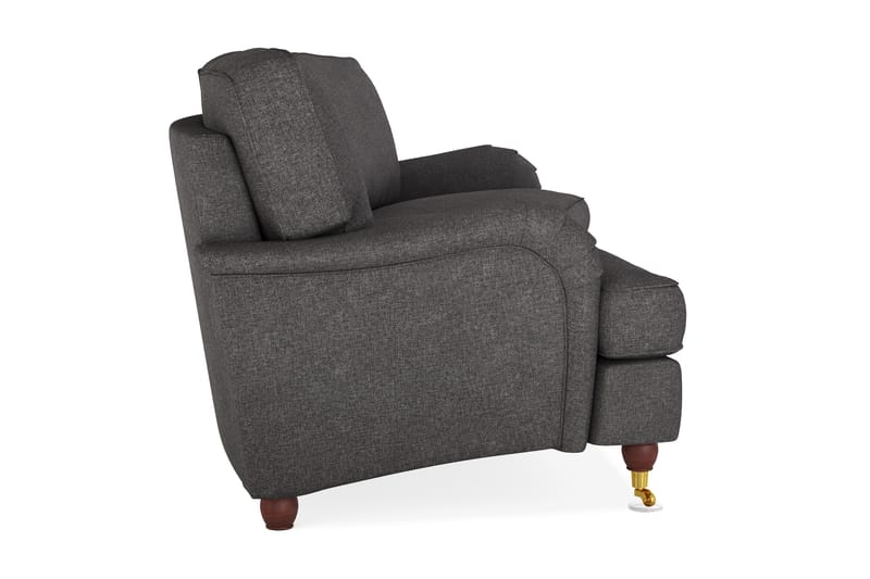 Howard Lyx 4-sits Svängd Tygsoffa - Mörkgrå - Möbler - Vardagsrum - Soffor - 4-sits soffor