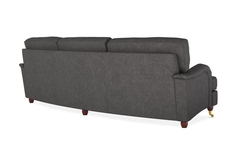 Howard Lyx 4-sits Svängd Tygsoffa - Mörkgrå - Möbler - Vardagsrum - Soffor - 4-sits soffor
