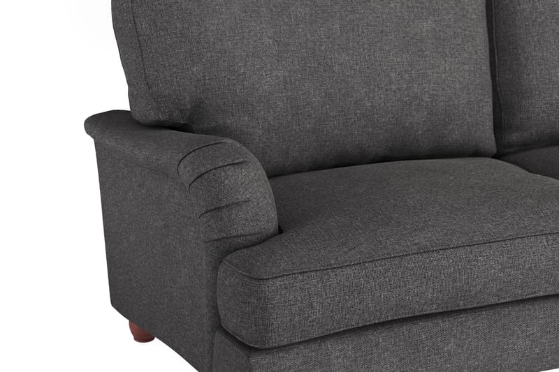 Howard Lyx 4-sits Svängd Tygsoffa - Mörkgrå - Möbler - Vardagsrum - Soffor - 4-sits soffor