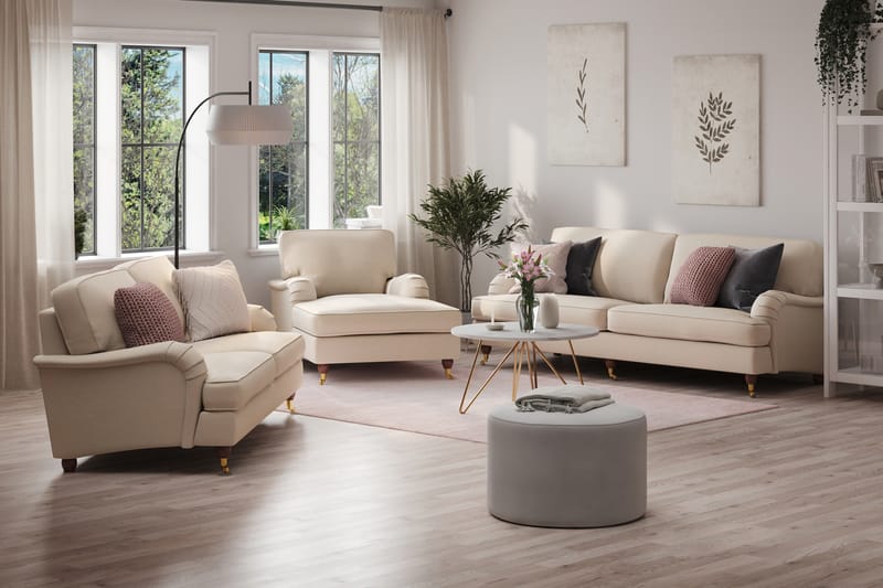 Howard Lyx 4-sits Tygsoffa - Beige - Möbler - Vardagsrum - Soffor - 4-sits soffor