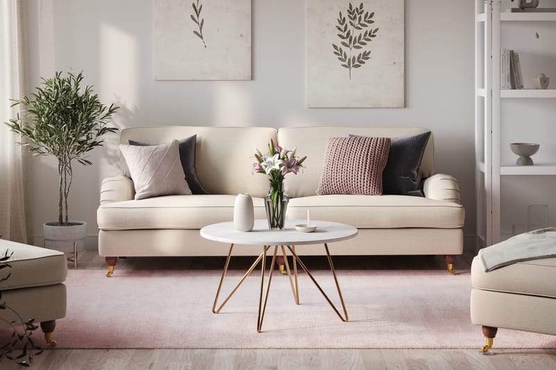 Howard Lyx 4-sits Tygsoffa - Beige - Möbler - Vardagsrum - Soffor - 4-sits soffor