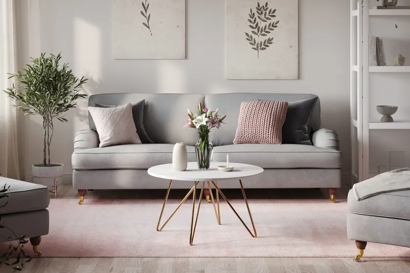 Howard Lyx 4-sits Tygsoffa - Ljusgrå - Möbler - Vardagsrum - Soffor - 4-sits soffor