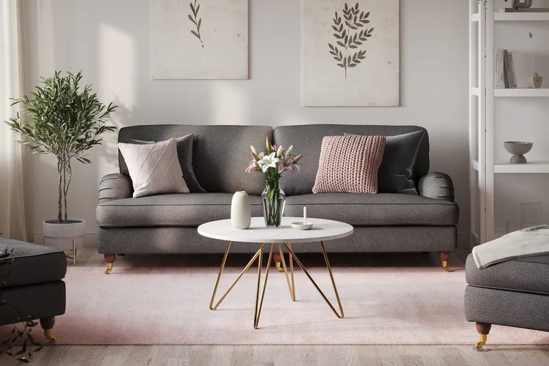 Howard Lyx 4-sits Tygsoffa - Mörkgrå - Möbler - Vardagsrum - Soffor - 4-sits soffor