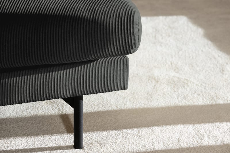 Menard 3-sits Djup Manchestersoffa - Grå - Möbler - Vardagsrum - Soffor - 3-sits soffor