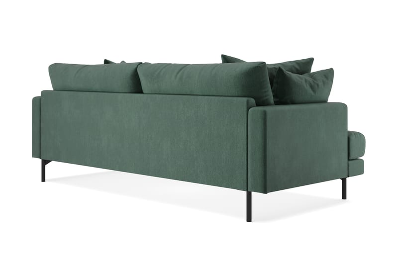Menard 3-sits Djup Sammetssoffa - Mörkgrön - Möbler - Vardagsrum - Soffor - Sammetssoffor