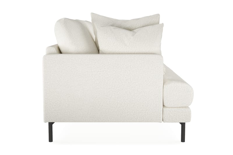 Menard 3-sits Djup Soffa i Bouclé 225 cm bred - Vit - Möbler - Vardagsrum - Soffor - 3-sits soffor