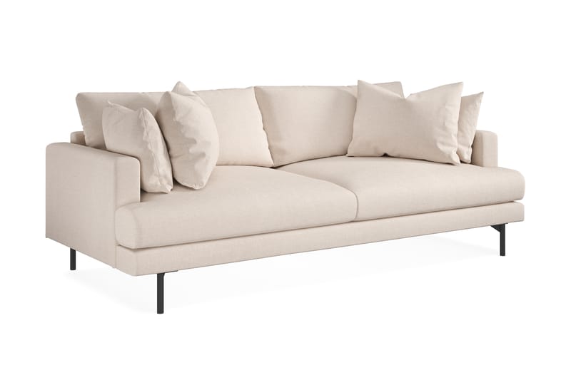 Menard 3-sits Djup Tygsoffa 225 cm bred - Beige - Möbler - Vardagsrum - Soffor - 3-sits soffor