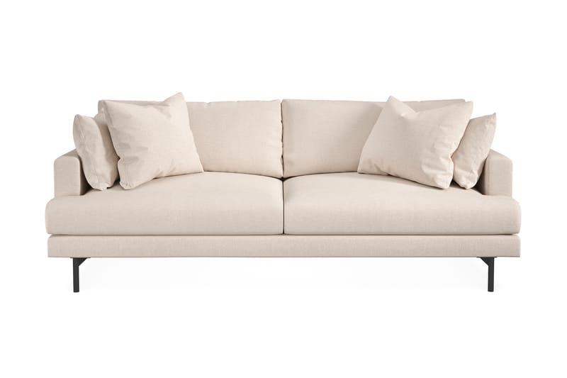 Menard 3-sits Djup Tygsoffa - Beige - Möbler - Vardagsrum - Soffor - 3-sits soffor