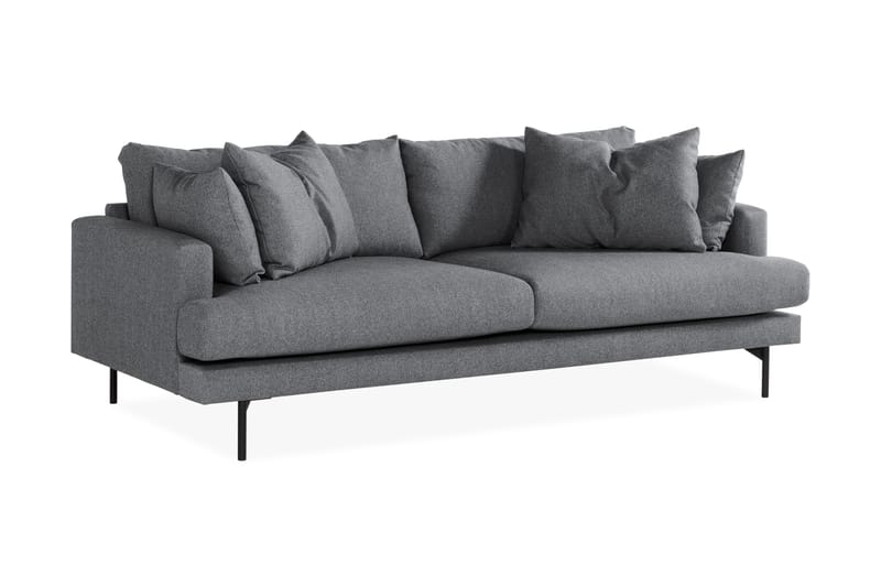 Menard 3-sits Djup Tygsoffa - Mörkgrå - Möbler - Vardagsrum - Soffor - 3-sits soffor