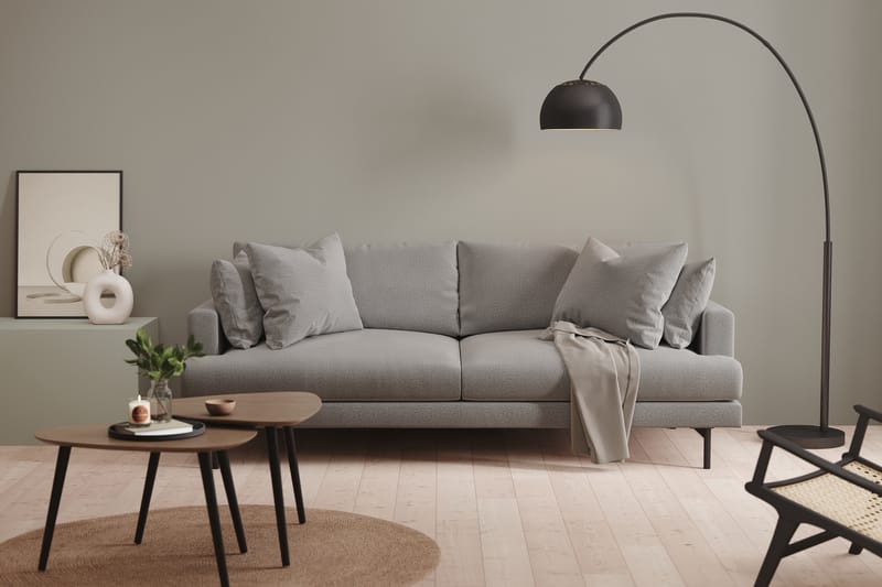 Menard 3-sits Djup Tygsoffa - Mörkgrå - Möbler - Vardagsrum - Soffor - 3-sits soffor