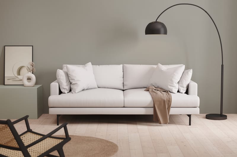 Menard 3-sits Djup Tygsoffa - Vit - Möbler - Vardagsrum - Soffor - 3-sits soffor
