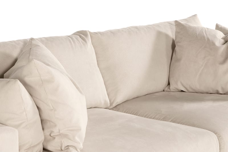 Menard 3-sits Manchestersoffa - Beige - Möbler - Vardagsrum - Soffor - 3-sits soffor