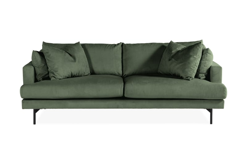 Menard 3-sits Manchestersoffa - Grön - Möbler - Vardagsrum - Soffor - 3-sits soffor
