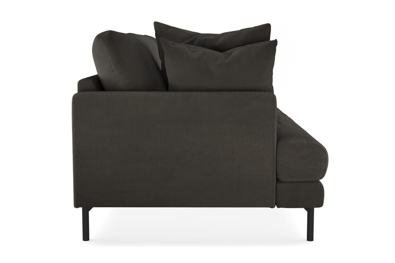 Menard 3-sits Manchestersoffa - Mörkgrå - Möbler - Vardagsrum - Soffor - 3-sits soffor