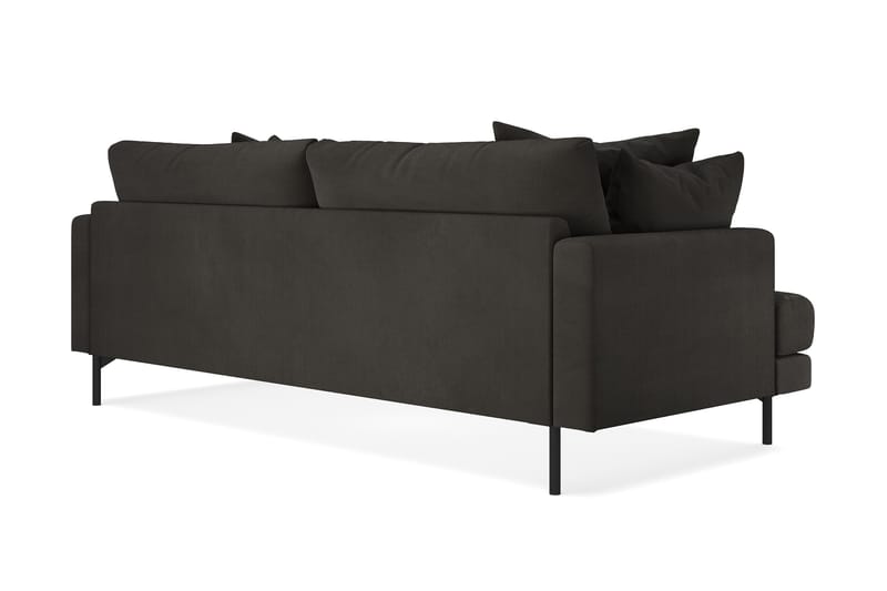 Menard 3-sits Manchestersoffa - Mörkgrå - Möbler - Vardagsrum - Soffor - 3-sits soffor