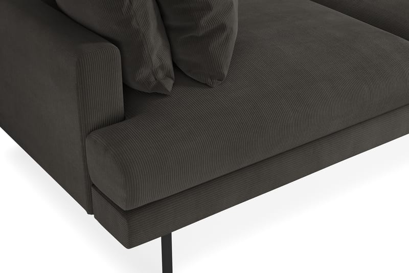 Menard 3-sits Manchestersoffa - Mörkgrå - Möbler - Vardagsrum - Soffor - 3-sits soffor