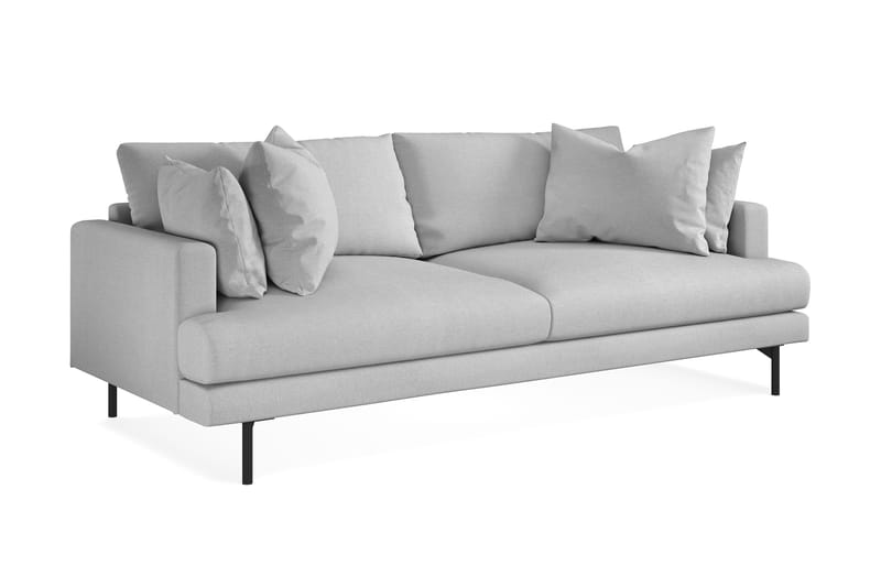 Menard 3-sits Tygsoffa - Ljusgrå - Möbler - Vardagsrum - Soffor - 3-sits soffor