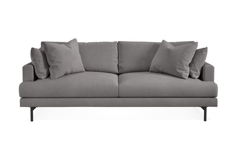 Menard 3-sits Tygsoffa - Mörkgrå - Möbler - Vardagsrum - Soffor - 3-sits soffor