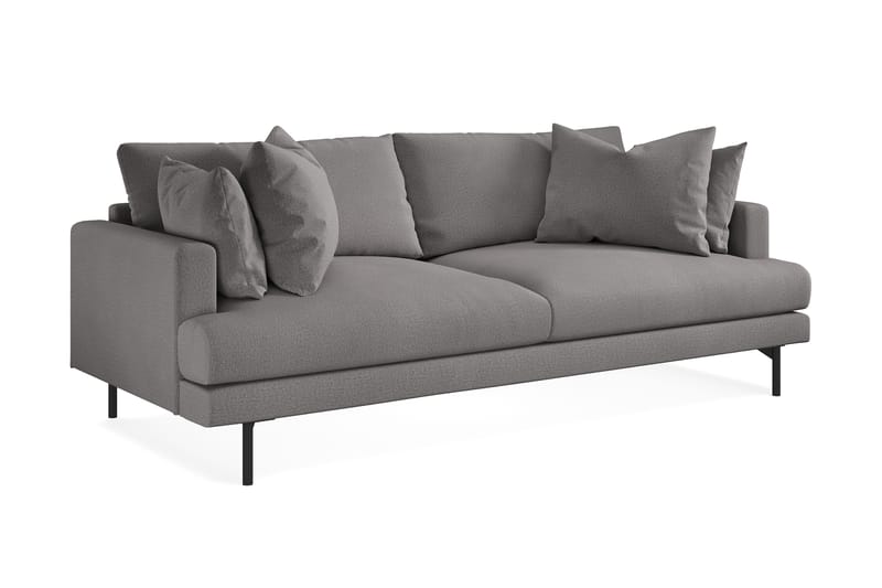 Menard 3-sits Tygsoffa - Mörkgrå - Möbler - Vardagsrum - Soffor - 3-sits soffor