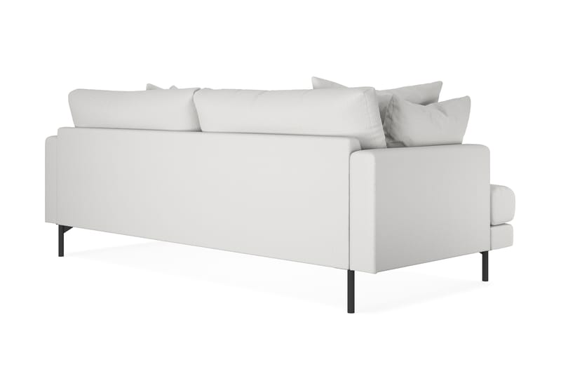 Menard 3-sits Tygsoffa - Vit - Möbler - Vardagsrum - Soffor - 3-sits soffor