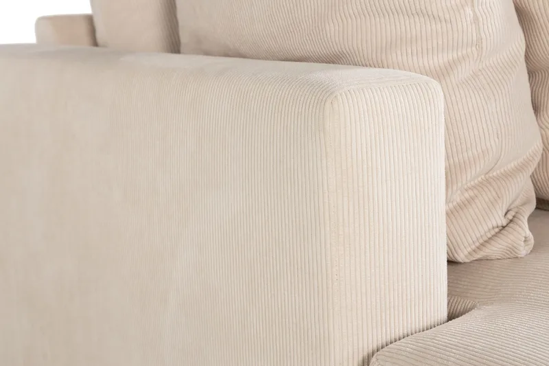 Menard 4-sits Djup Manchestersoffa - Beige - Möbler - Vardagsrum - Soffor - 4-sits soffor