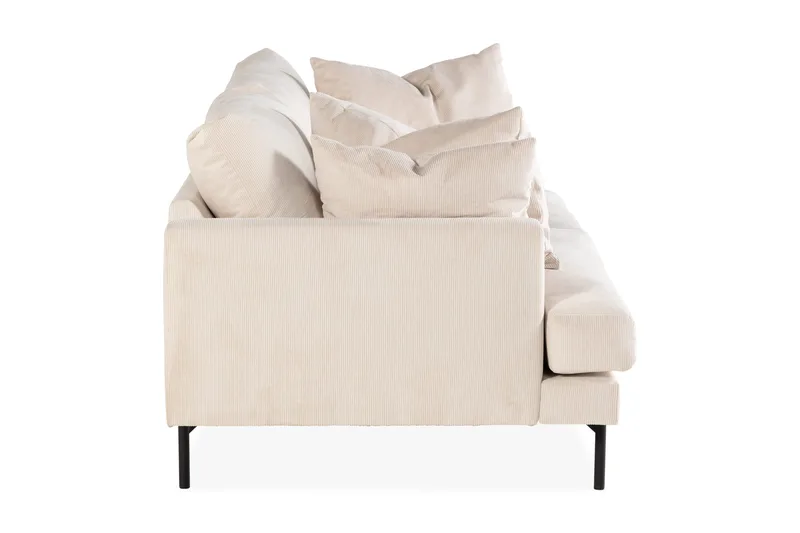 Menard 4-sits Djup Manchestersoffa - Beige - Möbler - Vardagsrum - Soffor - 4-sits soffor