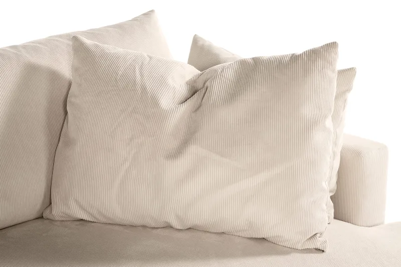 Menard 4-sits Djup Manchestersoffa - Beige - Möbler - Vardagsrum - Soffor - 4-sits soffor