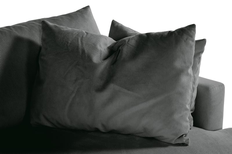 Menard 4-sits Djup Manchestersoffa - Grå - Möbler - Vardagsrum - Soffor - 4-sits soffor