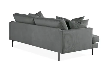 Menard 4-sits Djup Manchestersoffa - Grå - Möbler - Vardagsrum - Soffor - 4-sits soffor