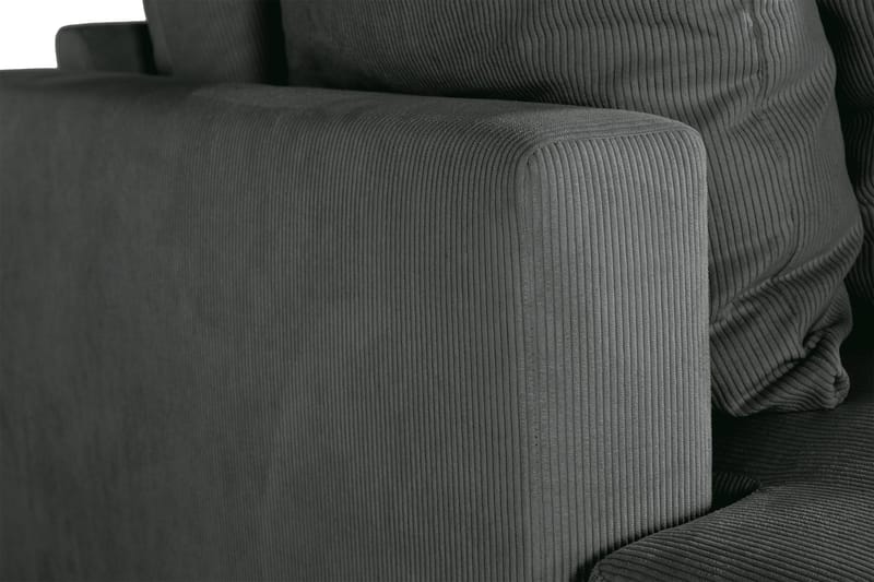 Menard 4-sits Djup Manchestersoffa - Grå - Möbler - Vardagsrum - Soffor - 4-sits soffor