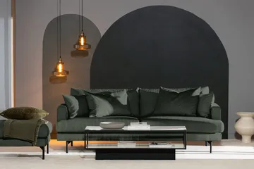 Menard 4-sits Djup Manchestersoffa - Grön - Möbler - Vardagsrum - Soffor - 4-sits soffor