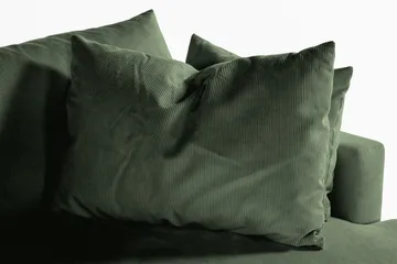 Menard 4-sits Djup Manchestersoffa - Grön - Möbler - Vardagsrum - Soffor - 4-sits soffor