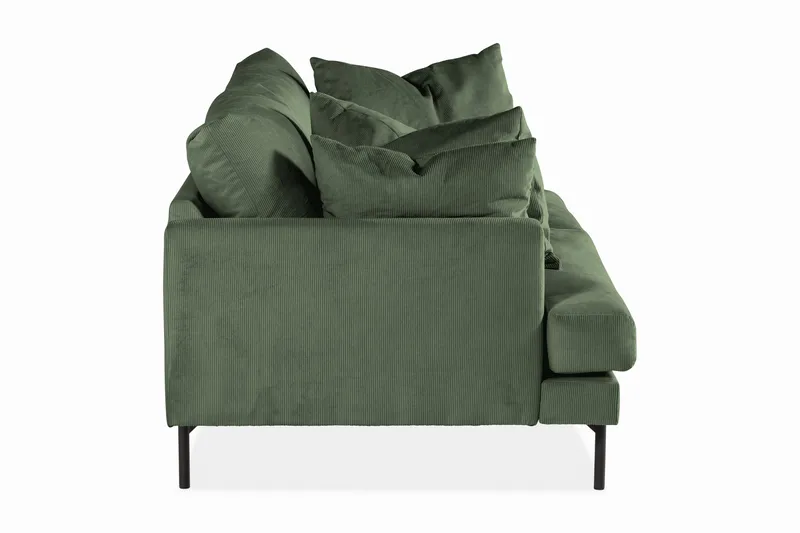 Menard 4-sits Djup Manchestersoffa - Grön - Möbler - Vardagsrum - Soffor - 4-sits soffor
